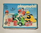 Vintage Playmobil 3523 Go-Kart Racing Set Open Box Loose Complete