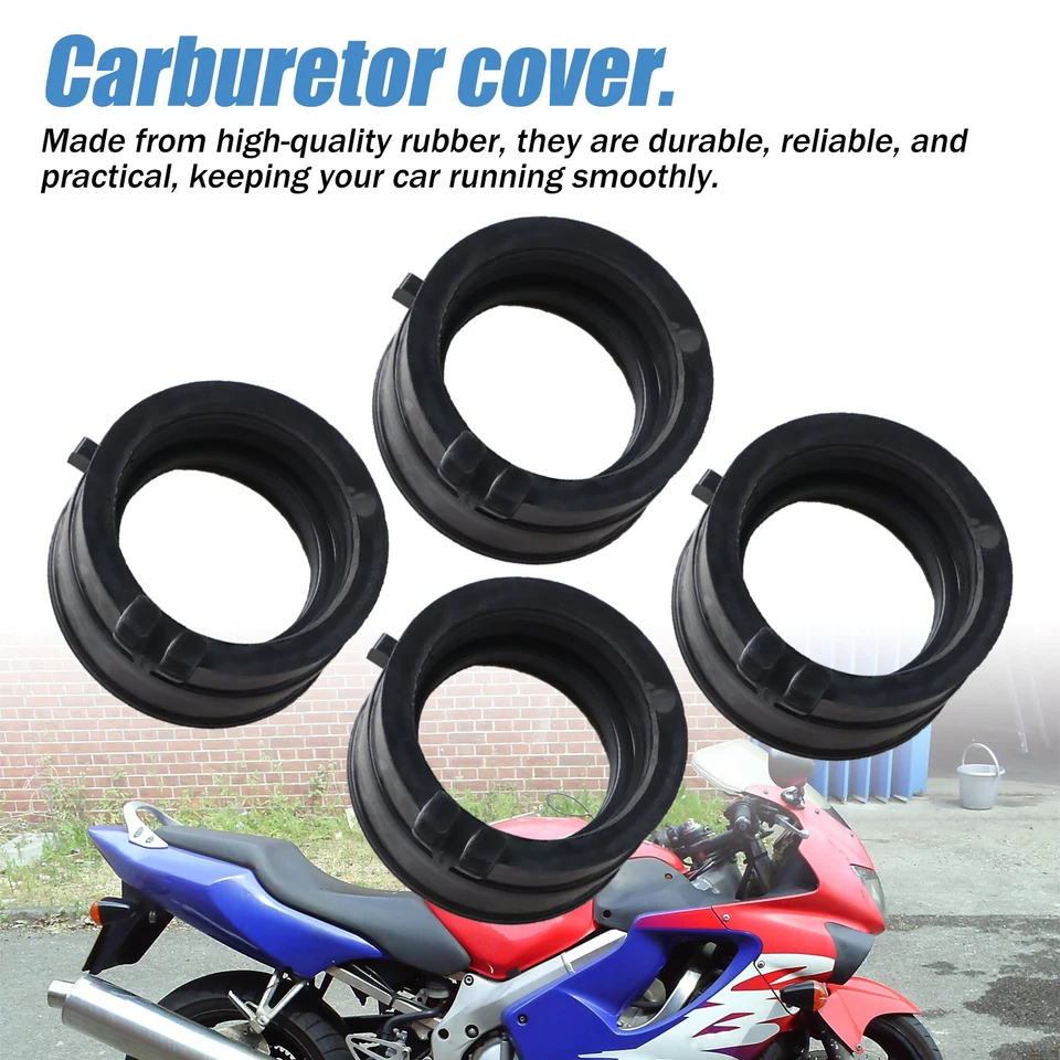 4x Botas de goma colector de admisión para Honda CBR600 CBR600F2 CBR600F3 16211-MV9-670 Foto 3 de 4