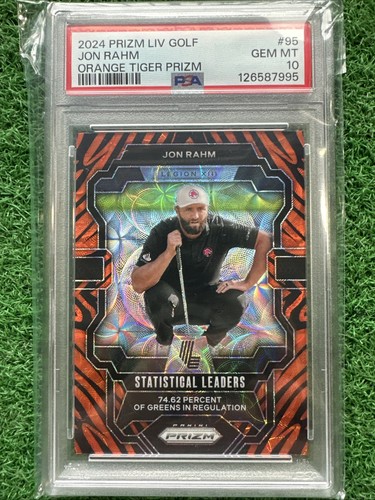 Jon Rahm [Orange Tiger] #95 2024 Panini Prizm LIV card