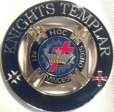 Freemason Masonic Knights Templar Cut-Out Car Emblem 