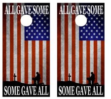 All Gave Some, Some Gave All Cornhole Board Wraps FREE LAMINATION 2236
