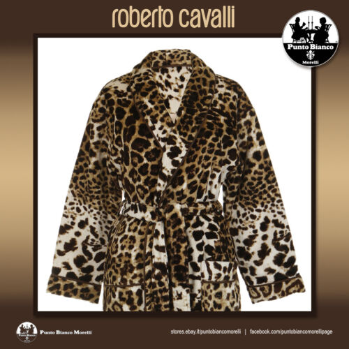ROBERTO CAVALLI HOME | BRAVO - ANIMALIER Accappatoio spugna collo sciallato - Picture 3 of 8