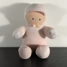 VINTAGE ANIMAL FAIR PINK GIRL DOLL RATTLE PLUSH