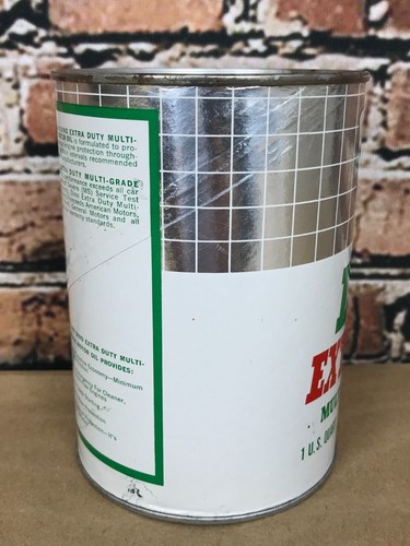 Vintage Sinclair Dino Extra Duty Motor Oil Quart Cardboard Can Full Sealed - Picture 9 of 13