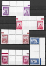 German Occupation Serbia stamps 1942 71ZW-81ZW MNH VF complete set 5 Gutterpairs