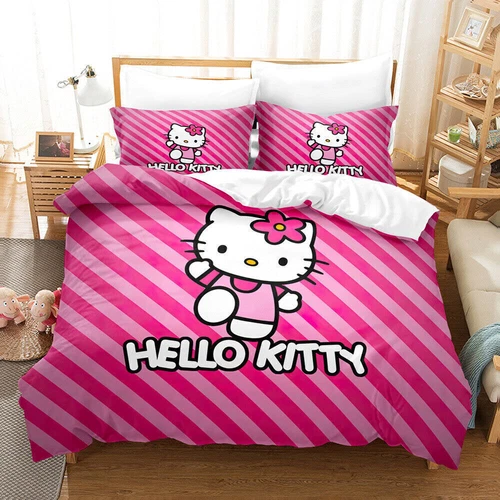 Hello@Kitty Set Biancheria da Letto Bambini Donna Ragazze Camera #Copripiumino Federa Set UK - Foto 44 di 47