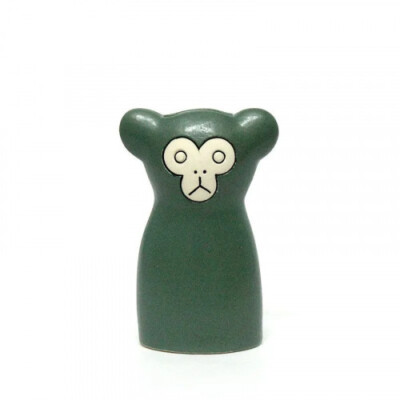 [New] Kagoshima Mutsumi/Monkey/Green/En Liten Van/Little Friend/Flower Vase/Flow