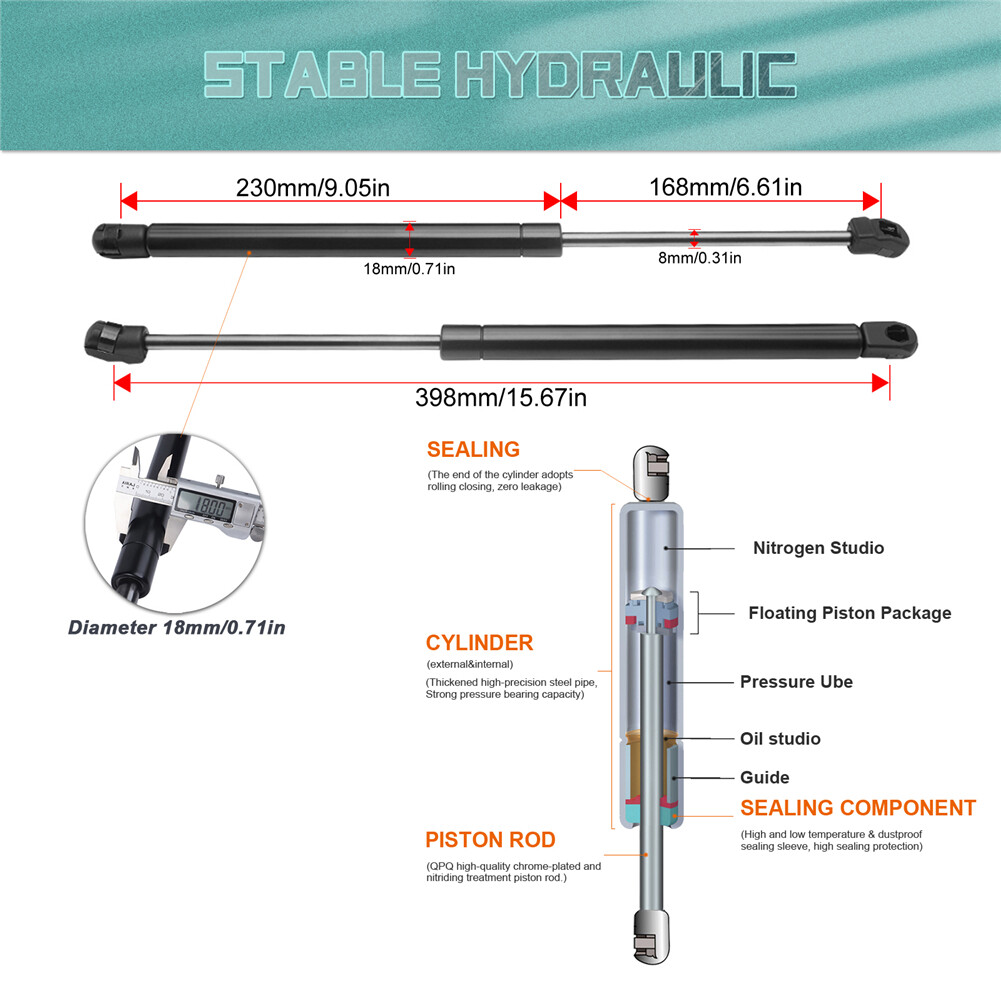 For Infiniti Q50 Front Hood Gas Spring Shocks Struts Lift Support 2014