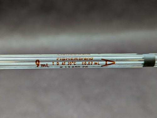 FISHERBRAND Glass Class A 0.5-50mL Bulb Volumetric Reusable Pipette Pipet 13-650 - Picture 44 of 73