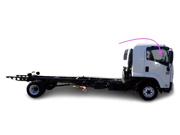 Se adapta a: Isuzu FTR FVR FXR FSR FRR 1996-2011 cabover puerta delantera derecha ventana vidrio Foto 2 de 4