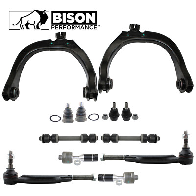 Bison Performance 12pc Front Control Arms Sway Bar TieRod Ends Kit For Chevy GMC