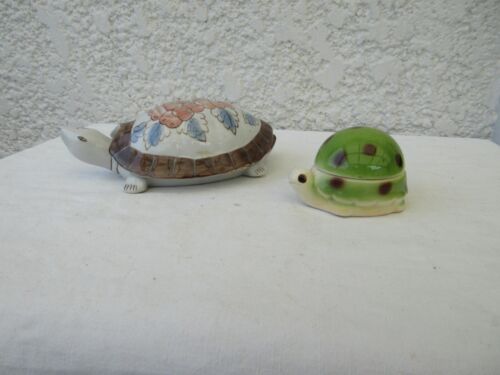 Magnifique beau lot de deux tortues en porcelaine (5) - Photo 1/8