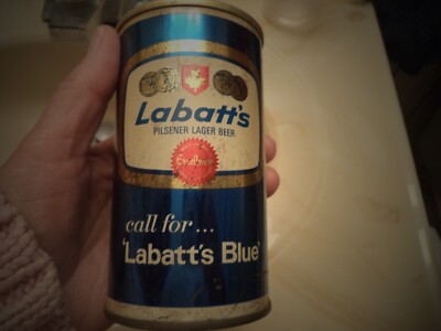LABATT'S BLUE LAGER BEER 12 OZ STRAIGHT EDGE STEEL CAN TORONTO