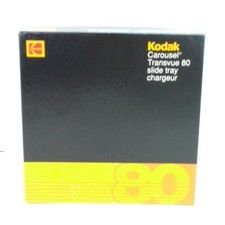 2 Kodak Carousel Transvue 80 Slide Each Trays Box Stickers  Blank Slide List