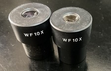 Lot of 2 Measuring Microscope Eyepiece Diopter Adjustable WF10X