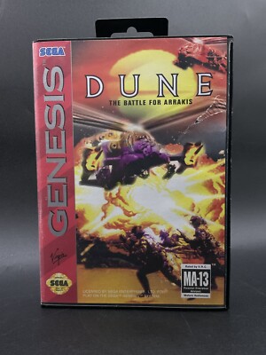Dune: The Battle for Arrakis Sega Genesis 1993 Game & Case - No Manual - Tested!