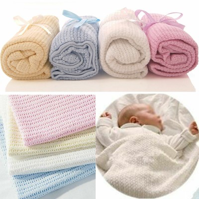 cot bed cellular blanket