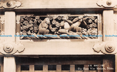 R219468 Die drei weisen Affen Nikko G T Sun Postkarte