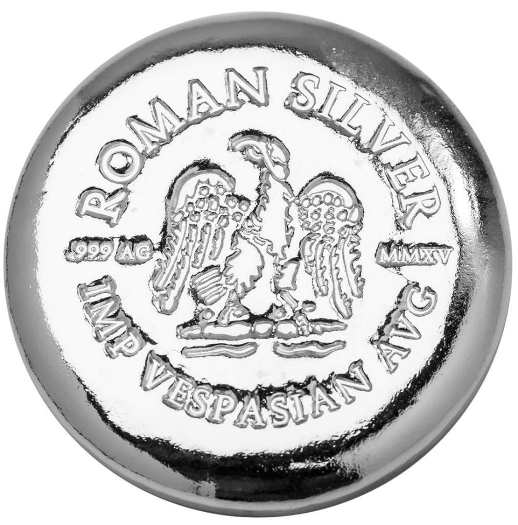 5 oz Roman Silver Eagle .999 Silver Round - Denarius Eagle 5 Troy
