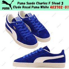 Puma Suede Charles F Stead 3 Clyde Royal Puma White 403702-01 Men's Size