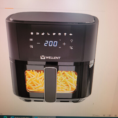 Wellent Heißluftfritteuse 4.3L Airfryer mit Sichtfenster *wie NEU