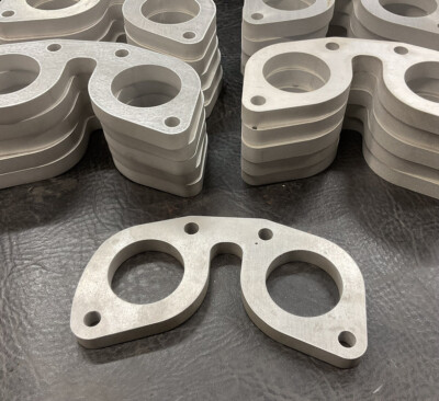 AirCooled Type 1 Weber IDF Spacers   44mm   1/2  Aluminum  Prt# VRD570