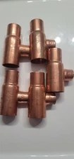 Mueller Industries W 04075 1-1/4" X 1" X 3/4" Nom C Copper Reducing Tee lot of 5