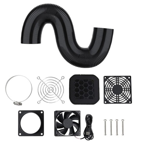 3D Printer Insulation Cover USB5V Exhaust Fan Set For Smokes Removal Clean Air