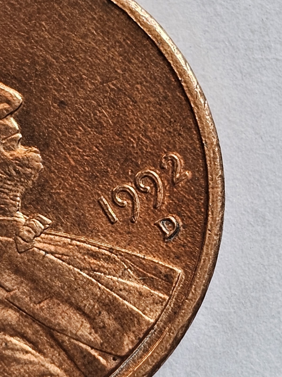 1992 D Penny Double Die - tqmkvdn