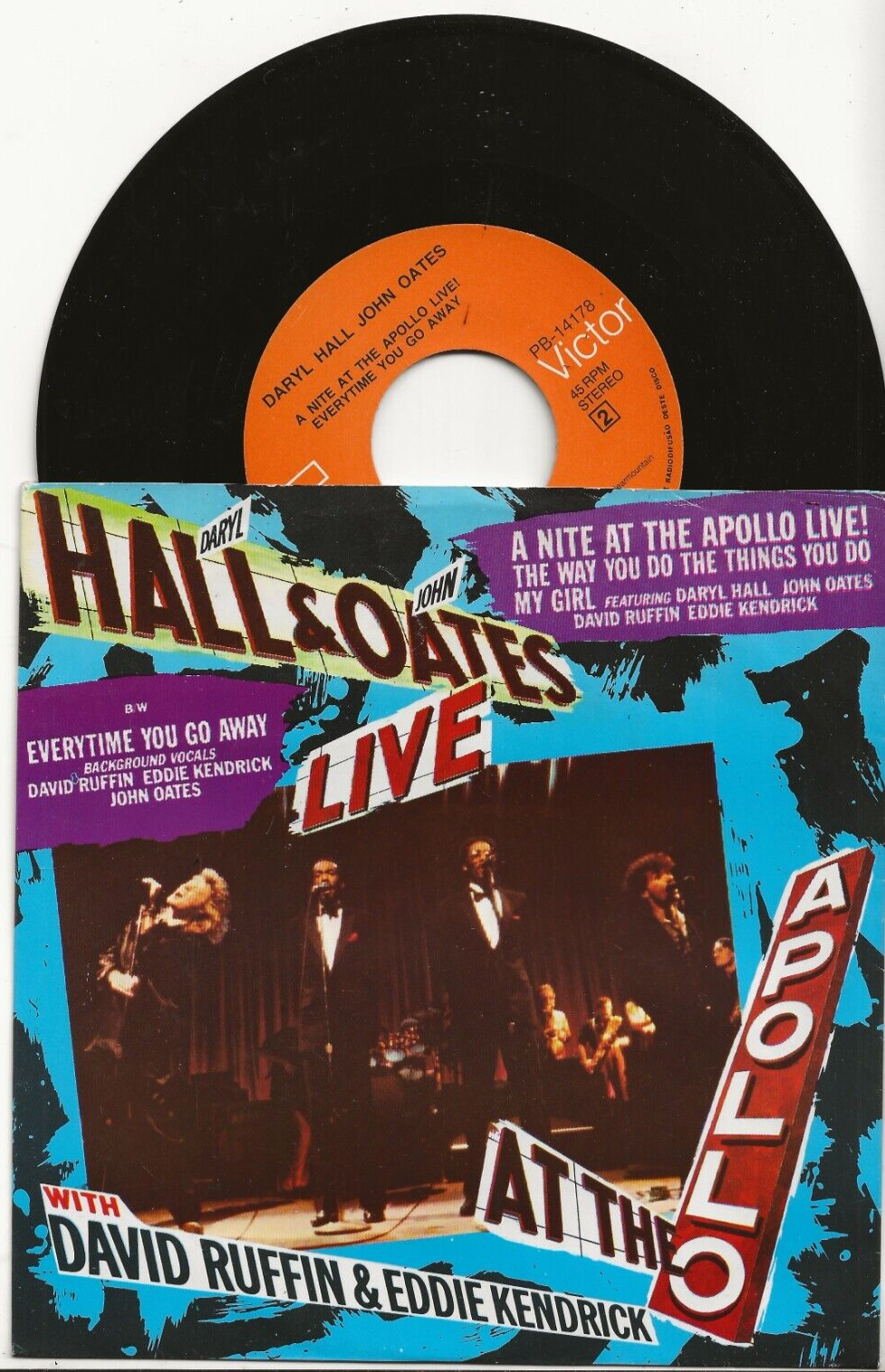 DARYL HALL & JOHN OATES A NITE AT THE APOLLO VERY RARE LIVE SINGLE FROM PORTUGAL
