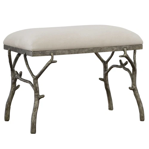 Branch Accent Bench Stool Lismore Rustic Cabin Lodge ~ Uttermost 23544 - Picture 1 of 6