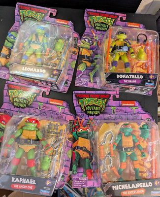 Lot Of 4: Teenage Mutant Ninja Turtles Mutant Mayhem All 4 Turtle Figures NIB!
