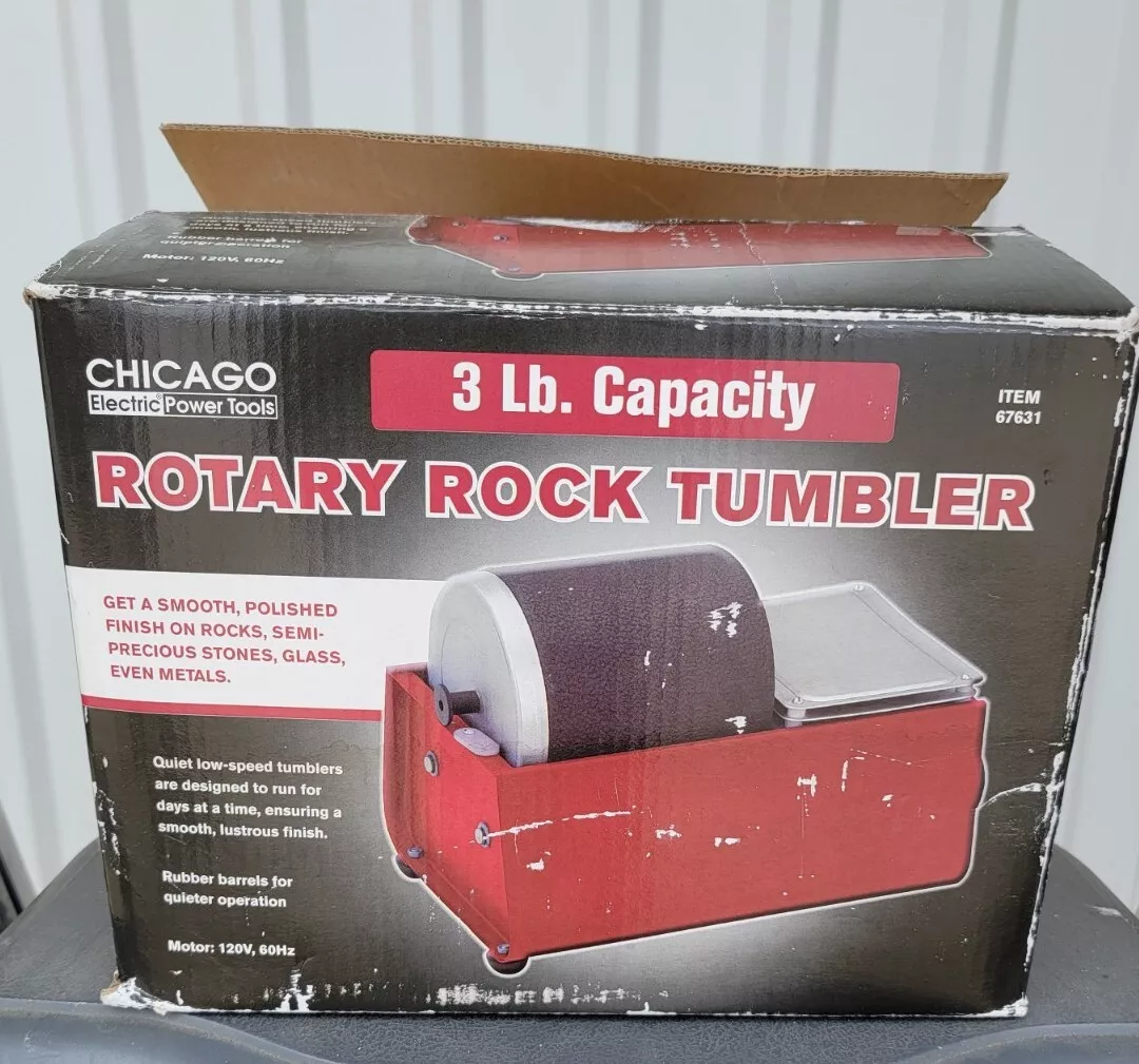 Chicago Rotary Rock Tumbler 3 pound In Box eBay