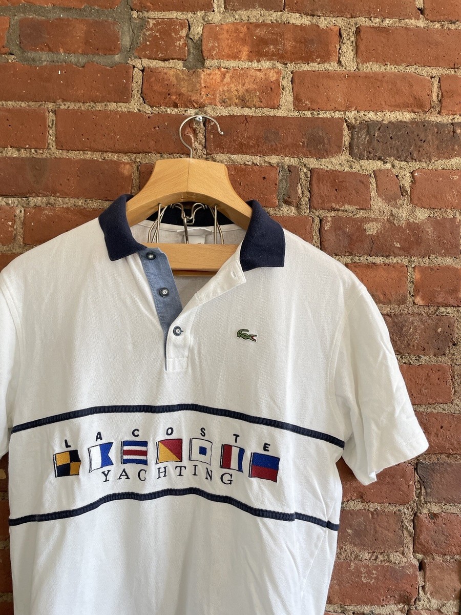 RARE Vintage 70s Lacoste Yachting Embroidered Polo Shirt