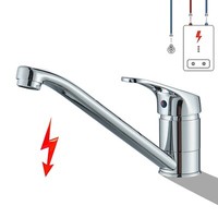 Niederdruck KüChenarmatur Chrom Langer Auslauf Wasserhahn KüChe Mischbatterie