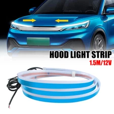 60" Car Hood Light Exterior LED Strip Lights White DRL For GMC Sierra 1500 2500