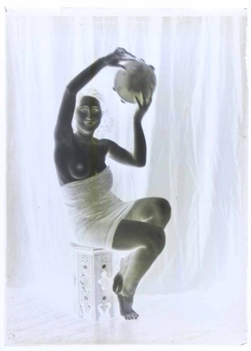 photo NEGATIF verre NU EROTIQUE 1900 / 13 x 17.5 cm / 43 / risque sexy nude - Picture 2 of 3