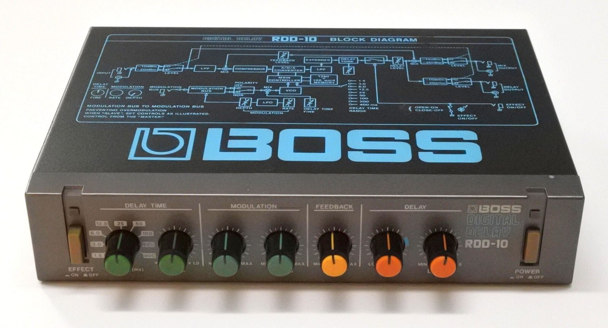 BOSS RDD-10 Digital Delay Micro Rack Guitar Effects Unit MIJ