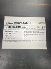 Zero-Max SC060R-049-049 Double Flex Servo Coupling