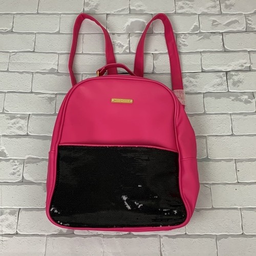Juicy Couture Backpack bag. Hot pink. Black sequins. Zip close. New! NWOT - Picture 6 of 12