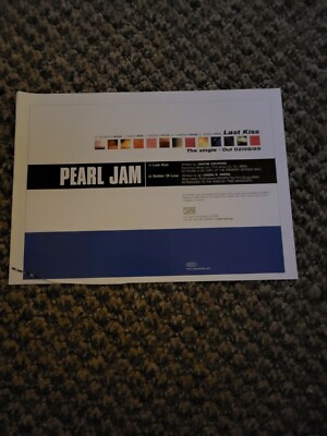BEL1 ADVERT 5X8 PEARL JAM : LAST KISS SINGLE