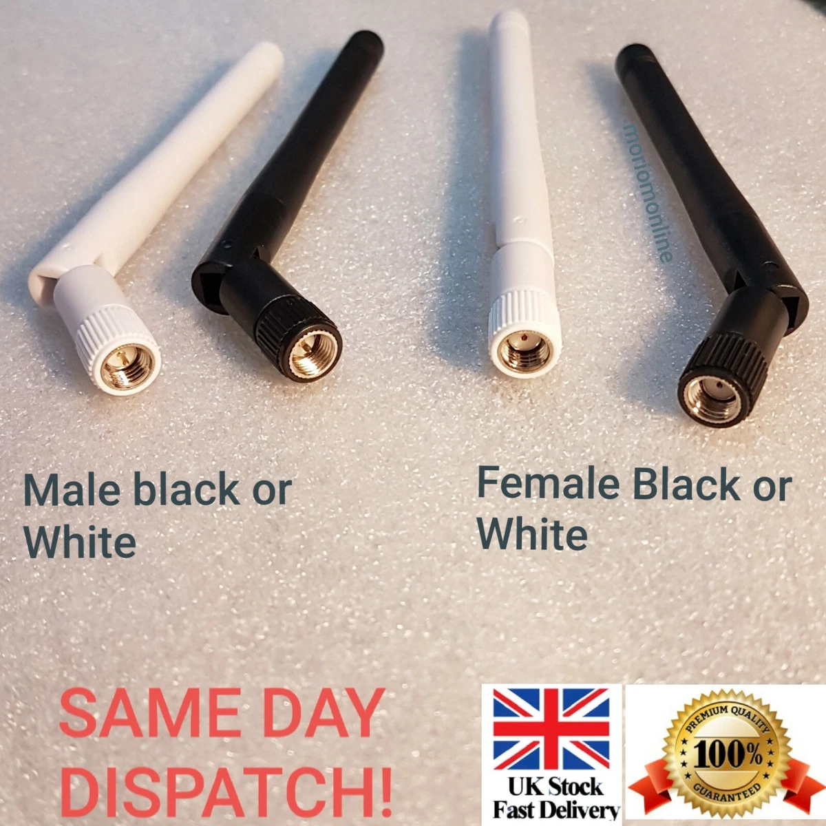 Jopto 6PCS RF Adattatore Coassiale Sma Connettore Sma Femmina A Sma Femmina Jack WiFi Antenna Tono Oro Esterno Vite Interno Al Foro Interno