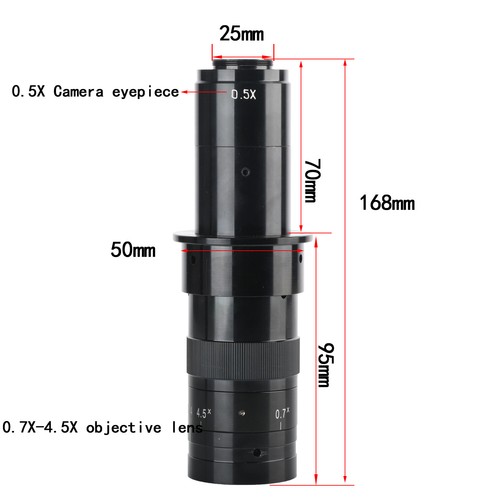 KOPPACE 21 Million Pixel 20X-127X Monocular video Microscope 0.7X-4.5X Lens HDMI - Picture 8 of 9