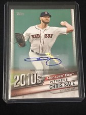 2020 Topps Series 2 Chris Sale DECADES BEST AUTO #’d 9/25 Red Sox