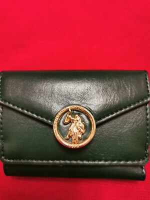 US Polo assn Green Logo Wallet *brand new UK