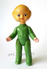 1960s-1970s USSR Russian Soviet CELLULOID Toy Beautiful LITTLE GIRL in GREEN