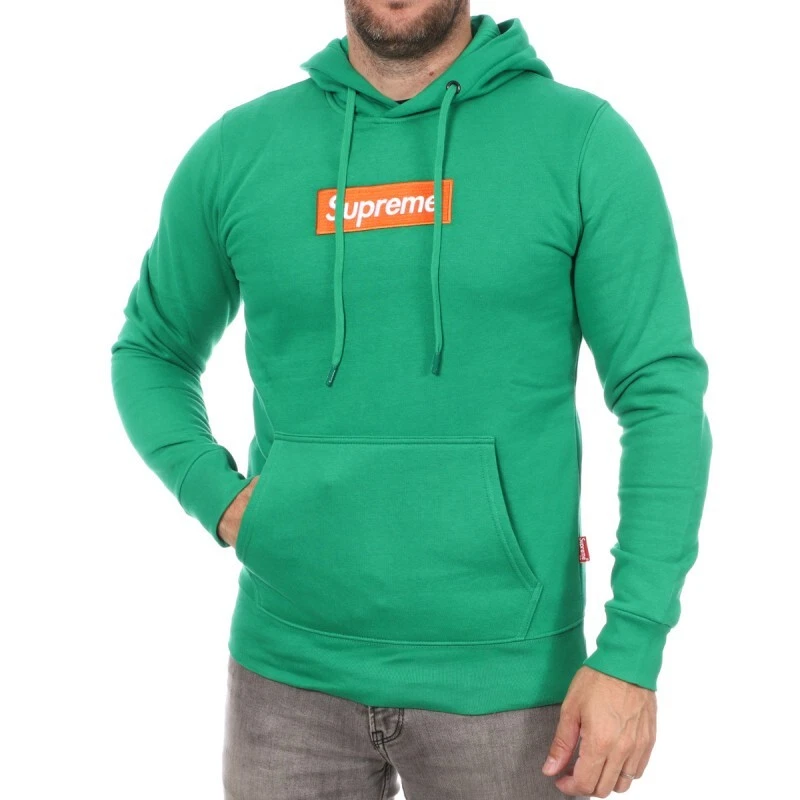 Sweat Supreme Capuche Homme Taille L Vert Neuf et Authentique