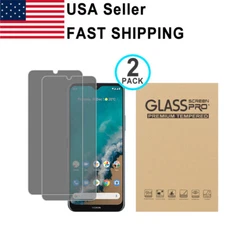 2PK Privacy Tempered Glass Screen Protector For Nokia G100 G310 5G G400 G50