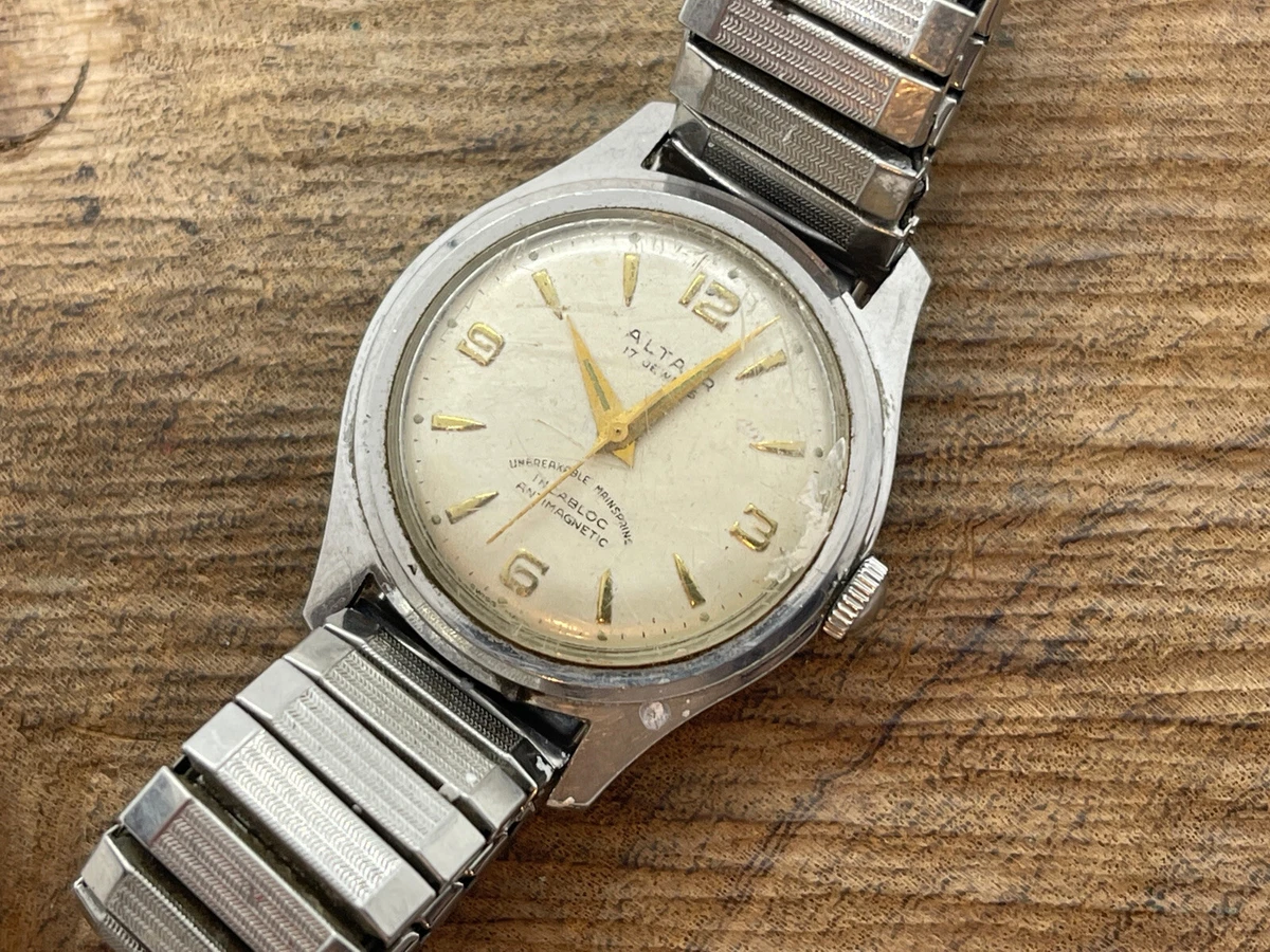 Vintage Altair Watch 17 Jewels Sets Winds Keeps Good Time