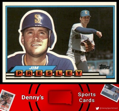 1989 Topps Big #75 Jim Presley Seattle Mariners Baseball Card | eBay